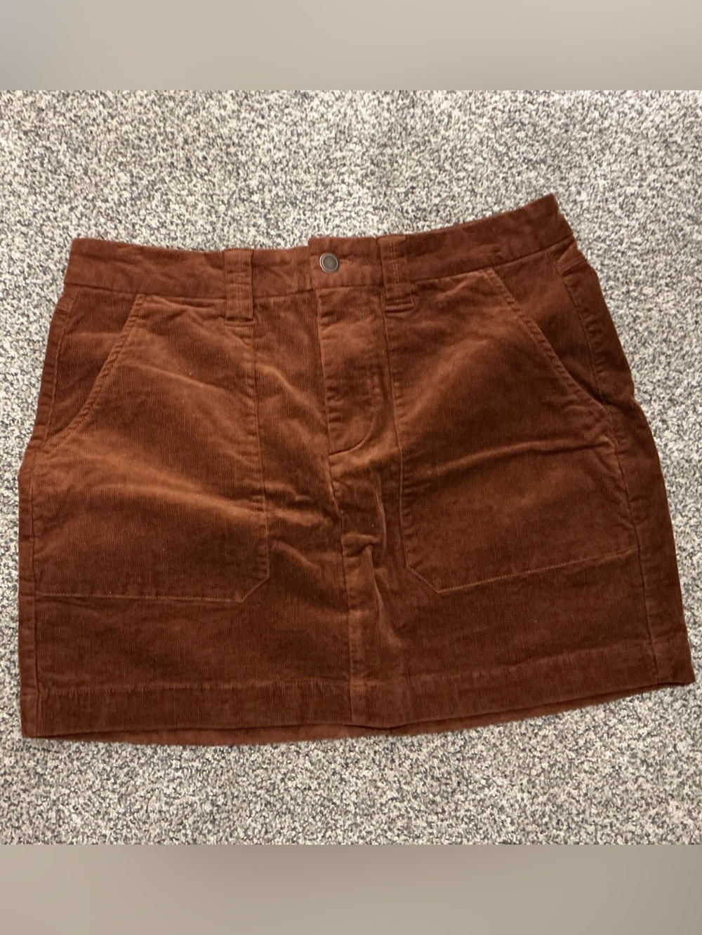 Brown Corduroy Skirt